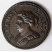 GREAT BRITAIN UK 1714 . FARTHING . QUEEN ANNE